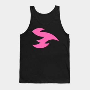 Shocking Hot Pink Abstract Flying Fire Dragon Design Tank Top